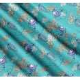 thumbnail image 3 of Soimoi Cotton Poplin Fabric Clouds,Hot Air Balloon & Helicopter Transport Print Fabric by The Yard 42 Inch Wide, 3 of 7