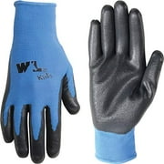 Wells Lamont Nitrile-Coated Work Gloves, Youth, Ages 4 to 7, Pink or Blue, Color Will Vary (522Y)