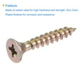thumbnail image 4 of Unique Bargains M5 x 30mm Phillips Flat Head Carbon Steel Color Zinc Plated Wood Screws 100 Pack, 4 of 5