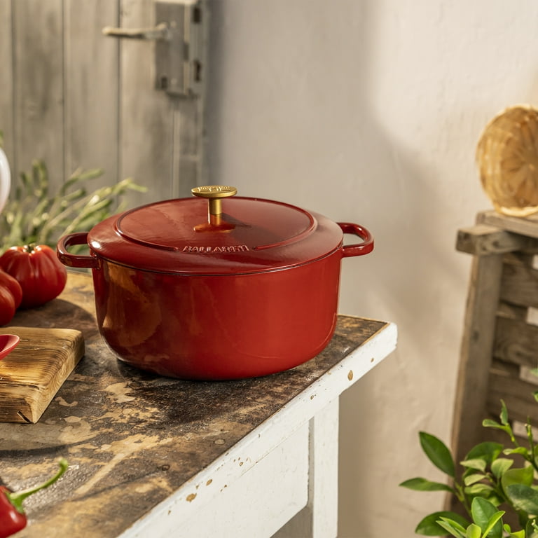 Ballarini Bellamonte Cast Iron 7.5-qt Round Dutch Oven - Pomodoro