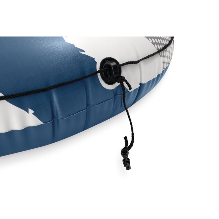Intex River Run - Zattera Gonfiabile Per 1 Persona Con Schienale, Portabicchieri E Fondo In Rete Per Lago Piscina Fiume E Oceano Confezione Da 2 0