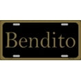 thumbnail image 2 of Bendito Metal License Plate, 2 of 2