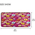 thumbnail image 3 of SKYSONIC 39x20 Inch Area Rug Floral Daisy Pattern Door Mat Washable Non-Slip Throw Floor Carpet, 3 of 7