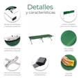 thumbnail image 2 of Catre Plegable CJR para acampar cama Portátil Exterior Reforzado verde 190 cm, 2 of 10