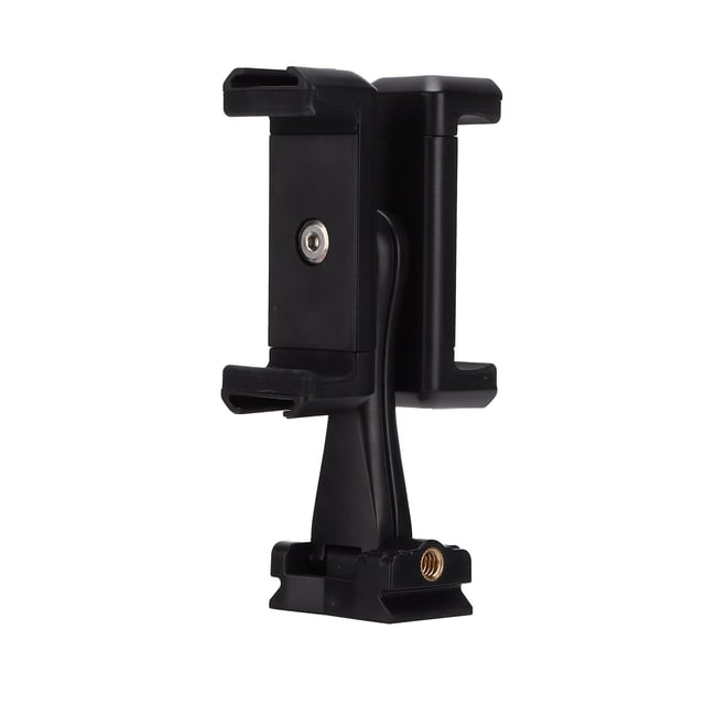 Cergrey Téléphone Portable Adaptateur Double Pince avec Base, Téléphone Cellulaire Double Clip Support Adaptateur Réglable, Téléphone Cellulaire Double Clip Support Support Tablette Réglable Mains Libre Adaptateur Pince avec Base