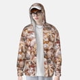 thumbnail image 2 of Vsdgher Colorful Seashells Print Adult Hoodie Shirts Rash Guard for Men Women,Long Sleeve Sun Protection Fishing Shirts for Athletic Running Swim-Large, 2 of 7