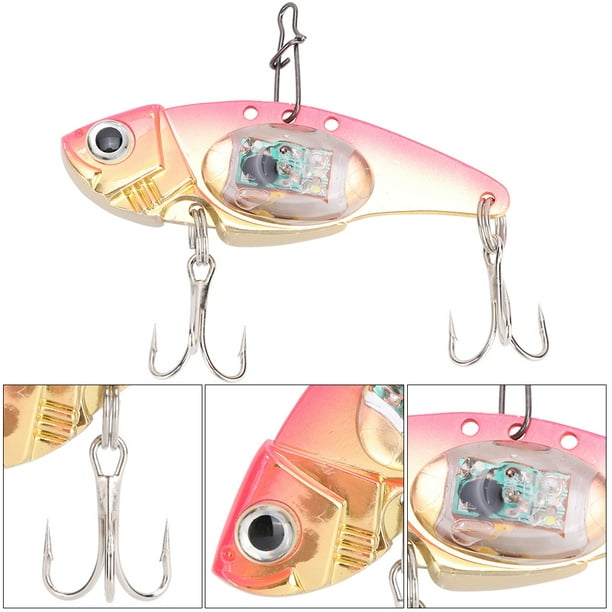 Pink/Blue Fishing Lure, 1 PCS Fishing Bait, Treble Hook Bait For Salmon  Lingcod Halibut Rockfish 