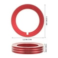 thumbnail image 2 of NUOLUX Cubierta De Botón Para Interruptor De Faros En Rojo Con Fácil Instalación Para Interiores, 2 of 6