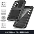 thumbnail image 5 of ELEHOLD for Samsung Galaxy S24 Plus Case,Outdoor Sports Military Heavy Duty Full Body Cover with Built in Screen Protector Hidden Kickstand Shockproof Dustproof Case for Samsung S24 Plus,Black, 5 of 9