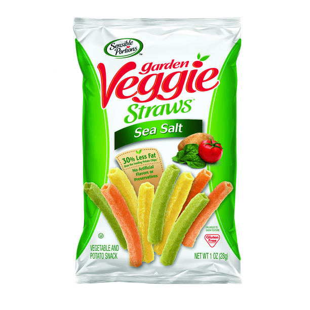 Sensible Portions Garden Veggie Straws, Sea Salt, 1 oz.