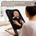 thumbnail image 7 of Portable Baby Bouncer & Rocker Seat for Infants, Adjustable Reclining Baby Chair with 3-Point Safety Harness, Lightweight Foldable Design for 0-18 Months, Supports Up to 60 lbs, Black, 7 of 7