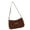 brown, variant on Small Shoulder Bag For Women Bows Design Retro Styles PU Leather Handbag Underarm Purse For Daily Use And Casual Travel