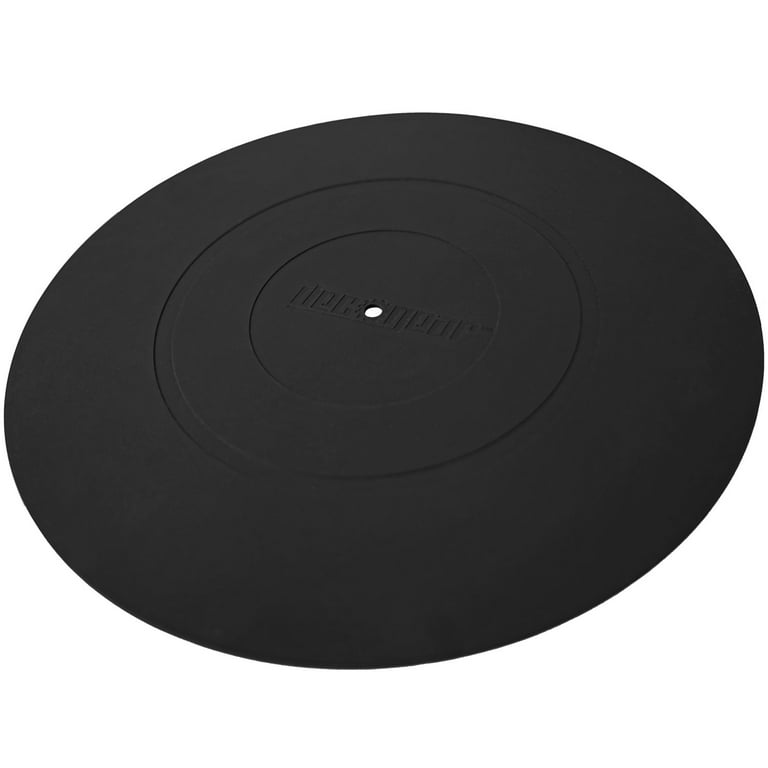 Mikinona 2Pcs Gramophone Record mat Vinyl Record mat Phonograph mat Vinyls  Records yeat Vinyl Turntable Platter mat Silicone disc mat Disc Protective