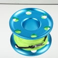 thumbnail image 1 of Scuba Diving Spool Finger Reel Compact Stainless Steel Fluorescent Double-ended Hook Green Dive Equipment Line Wreck Safety Rope Durable Blue, 1 of 9