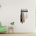 thumbnail image 2 of Wall Mounted Key Holder Metal Key Hanger Rack Jewelry Hanger Organizer Key Hanging Rack, 2 of 8