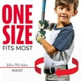 thumbnail image 2 of Franklin Sports Youth Baseball + Softball Belt - Kids Adjustable Size Belt - Youth Black, 2 of 5