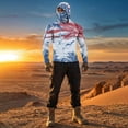 thumbnail image 5 of Mens Uv Protection Shirts Lightweight Sun Hoodies with Face Mask Outdoor Hiking Swimming Fishing, 5 of 9