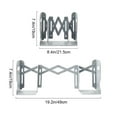 thumbnail image 3 of Renjiang Adjustable Bookends Metal Book Ends for Heavy Book Holder Heavy Duty Bookends Nonskid Bookcase Desktop Book Organizer Binder Holder with Pen Holder, 3 of 8