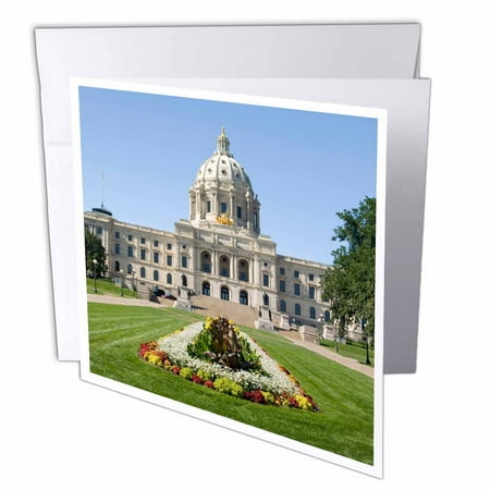 3dRose State Capitol Building, St Paul, Minnesota - US24 KRS0001 - Keith and Rebecca Snell, Greeting Cards, 6 x 6 inches, set of 12