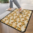 thumbnail image 4 of Beige Sunflower Cluster Pattern Door Rugs,Washable Non Slip Door Mats Indoor,Decorative Door Mats,Entry Mat Indoor for Entrance,Bedroom,Kitchen,Bathroom,30"x17", 4 of 6