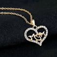 thumbnail image 5 of Yesbay Women KC Gold Plated Mom Hollow Heart Necklace Jewelry Set Bracelet Earrings,Jewelry Set, 5 of 7