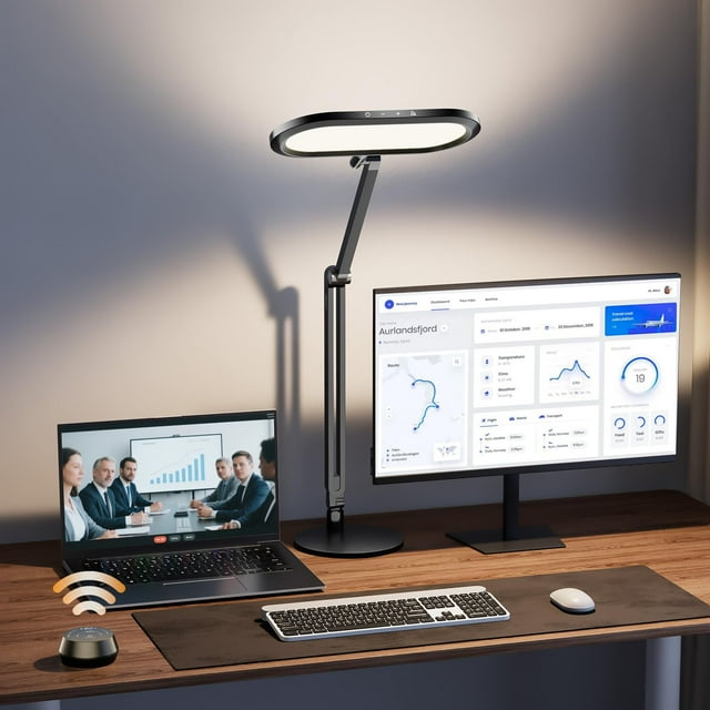 Lámpara de escritorio LED LitONES Premium con cuidado ocular, regulable, 28 cm