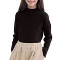thumbnail image 2 of XIMIN Chandail Tricoté à Col Roulé Manches Longues Côtelé pour Bébé Fille Automne Hiver Chaud Basique Décontracté, 2 of 6