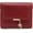 Burgundy, variant on Small Wallet Women Leather RFID Blocking Card Holder Compact Wallets Zipper  Pocket with ID Window
