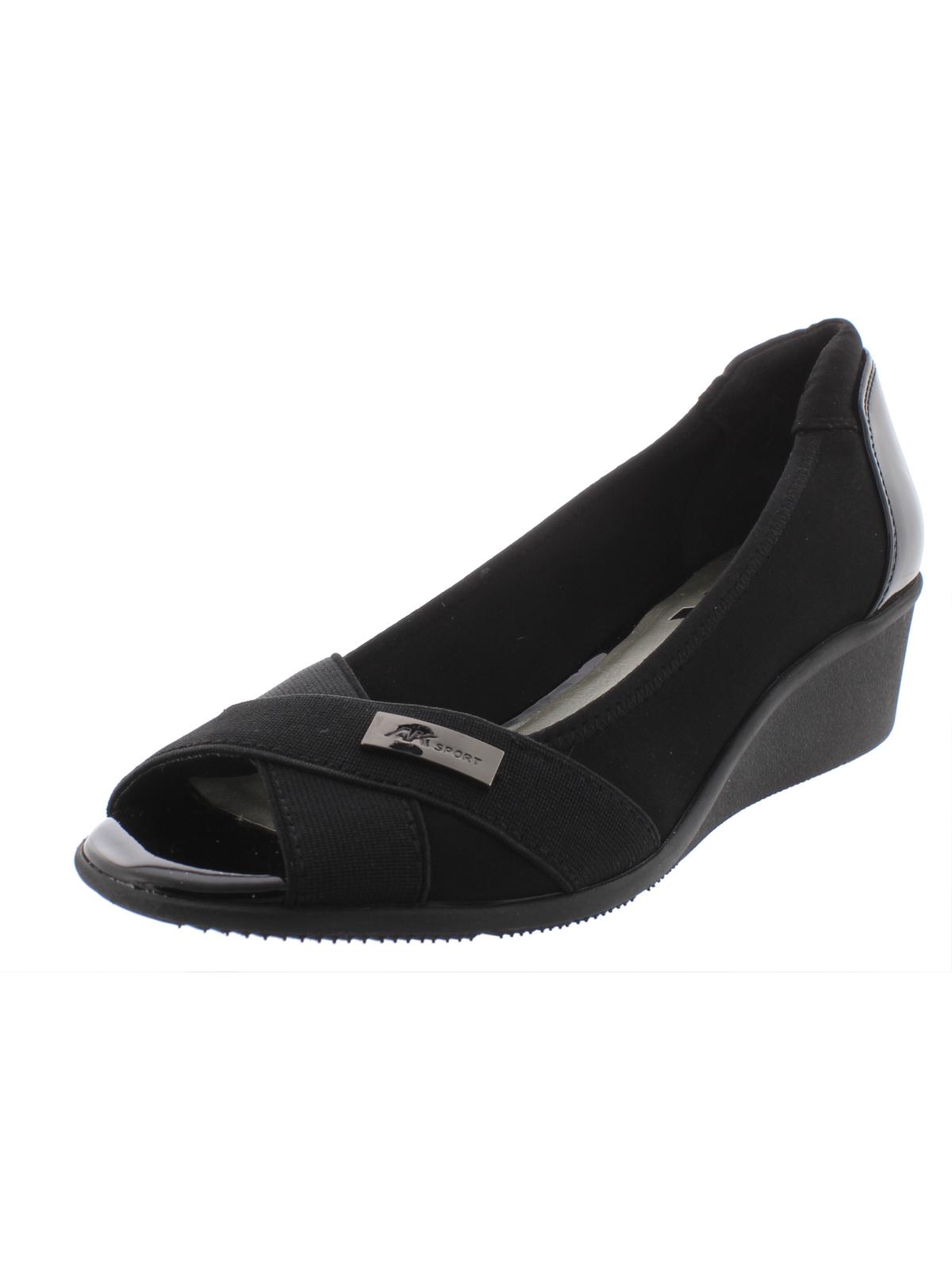 anne klein sport peep toe wedge