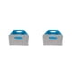 thumbnail image 3 of Caja organizadora de tela plegable Naiovety gris+azul 30x24x15cm 2Conjunto, 3 of 6