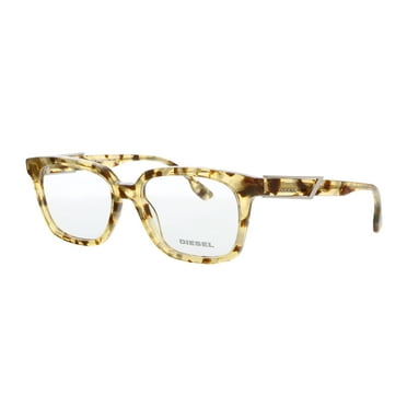 Diesel DL5111 Blonde Havana Modified Square Eyeglasses for unisex