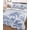 Blue, variant on Palm Trees Full Size Down Alternative Comforter, Lightweight Comforter Quilt Bedding Set with Pillow Shams Green Tropical Plants Summer Forest Scenery All Seasons Bed Comforter Duvet Insert 78"x90"