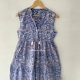 thumbnail image 2 of Sleeveless Cotton Dress, Block Handblock Print Cotton Dress,Handmade Dress ,Sketer Circle Dress, Flapper Dress, Blousen Dress,Long Dress, 2 of 6