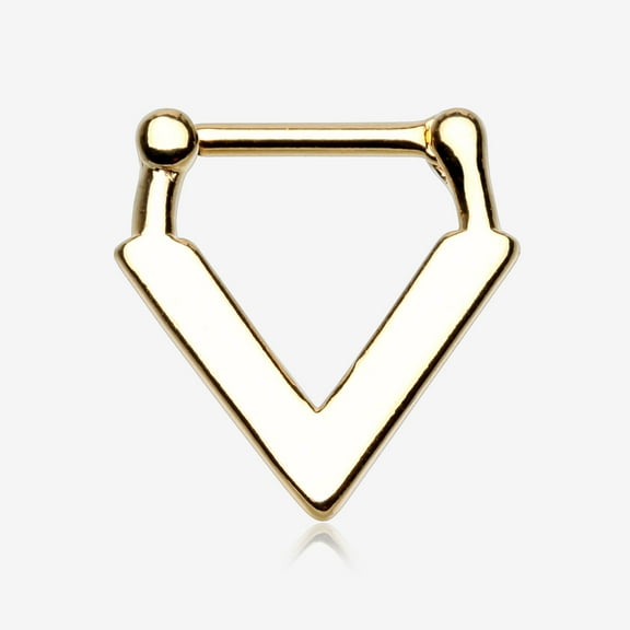 BM25 Golden Urban Chevron Arrow Septum Clicker