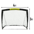 thumbnail image 3 of Franklin Sports Blackhawk Soccer Goal - Pop up - Foldable - 4' x 3' Mini Soccer Net - Black, 3 of 9