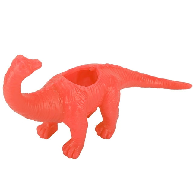 Dinosaur Animal Flower Pot Cactus Succulent Plant Pot Garden Decoration (Orange)