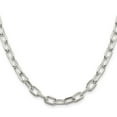 thumbnail image 2 of 925 Sterling Silver Rhodium Plated 6.65mm Sparkle-Cut Long Link Cable Chain Necklace 18 Inch Chain Necklace for Women an, 2 of 2