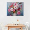 thumbnail image 3 of COMIO  Bathroom Flowers Painting Butterfly Canvas Wall Art Farmhouse Picture Abstract Artwork Framed for Nursery Living Room Bedroom Kitchen Dinning Room Office Home Decor, 3 of 5