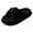 Black, variant on Womens Cross Band Fuzzy Slippers Open Toe Fluffy Plush Memory Foam Comfortable Thick Sole Slip Resistant Soft Fleece House Indoor Outdoor Bedroom Walking Cozy Ladies Winter,Black 6
