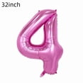 thumbnail image 4 of Globos HAUCIAJEIN Número 4 Rosa de 32" Set de Cumpleaños, 4 of 4