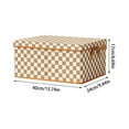 thumbnail image 3 of Durable Cloth Storage Box with Reinforced Steel Frame – Stylish Brown and White Design for Organizing Clothes, Books, Toys, and More – Versatile Storage Solution for a Tidy Home, 3 of 6