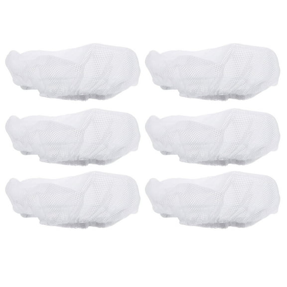 Worgeous 6Pcs Kitchen Cooking Chef Hair Hat Adjustable Beanie Food Service Hair Hat