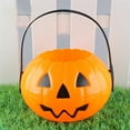 thumbnail image 4 of Halloween Decorations, Alloween Decoration Foldable and Detachable Two and a Half Bucket Large, Medium and Small Pp Candy Bag Bucket, plastic, Orange, 4 of 7
