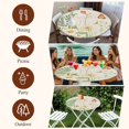 thumbnail image 6 of Spring Daisy Round Tablecloth 36-44 Inch Round Fitted Table Cloth with Elastic Edge, Botanical Wildflowers Butterfly Floral Waterproof Table Cover Protector for Outdoor Picnic Party Dining, 6 of 6