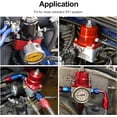 thumbnail image 5 of GFDYREE Fuel Pressure Regulator 6AN EFI Bypass Return Adjustable 30-70psi Black&Red, 5 of 5