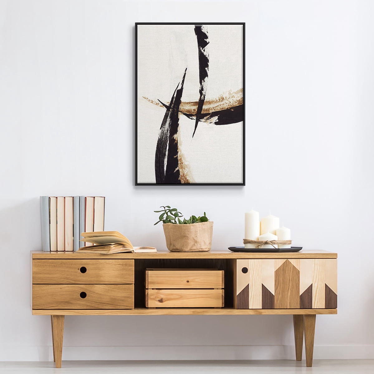 High Style II Framed Premium Gallery Wrapped Canvas - Ready to Hang