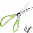 thumbnail image 1 of Professional Fabric Sewing Tool for Precise Cuts Green 24cm Pinking Scissors, 1 of 5