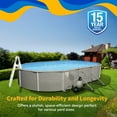 thumbnail image 4 of Belize 15-ft x 30-ft Oval 52-in Deep 6-in Top Rail Metal Wall Swimming Pool Package, 4 of 7