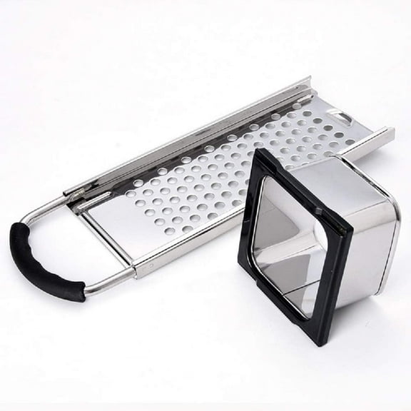 Stainless Steel Spaetzle Maker Homemade Noodle Dumpling Making Tool with Safety Pusher and Comfortable Rubber Handle