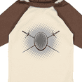 thumbnail image 4 of Inktastic Fencing Mask Foils Halftone Boys or Girls Long Sleeve Baby Bodysuit, 4 of 5